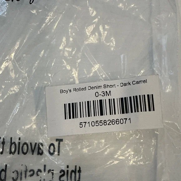 NWT Little Bipsy Rolled-Hem Denim Shorts - Picture 2 of 2